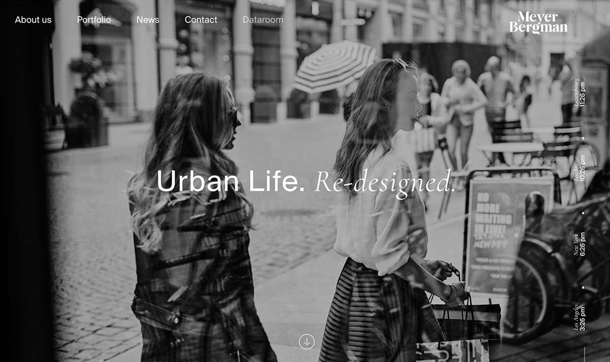 Meyer Bergman corporate responsive website design